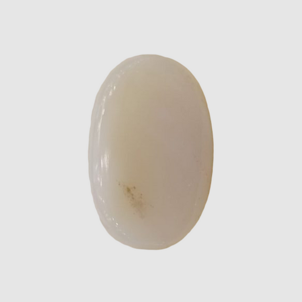 Natural White Opal 5.44Ratti| Oval Cabochone| Certified No. IGCDKBAJ42990 image 1