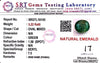 Natural Emerald |Oval Mixed | Govt. Lab Certified No. SRGTL16145 image 2