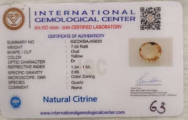 Natural Citrine: The Stone of Abundance and Optimism Summary No IGCDKBAJ45633 image 2