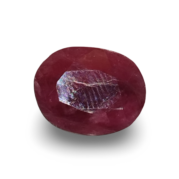 Natural Ruby (Manik) oval cut loose gemstone, IGC certified IGCDKBAJ44842