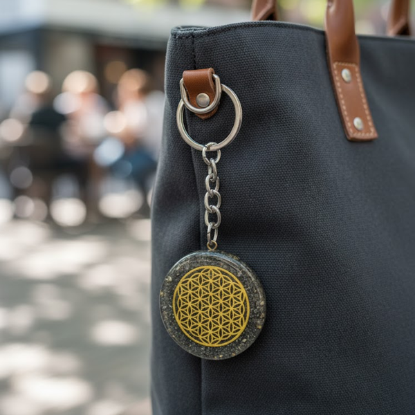 Dhanashakti Pyrite Keychain - The Ultimate Money Magnet