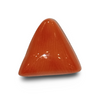 Natural Italian Red Coral | Certified Triangular Cabochon Moonga | Untreated Gemstone IGCDKBAJ42404 image 0