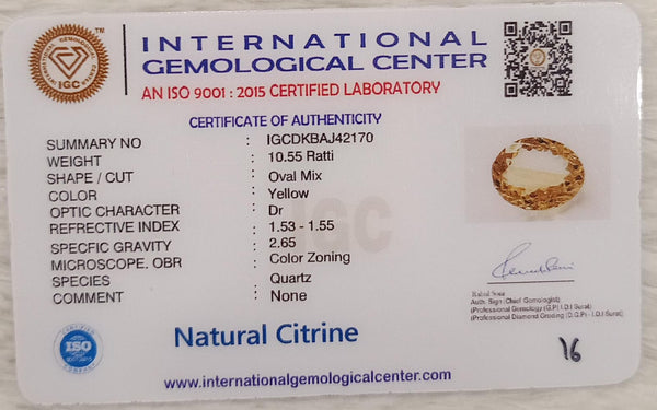 Natural Citrine: The Stone of Abundance and Optimism Summary No IGCDKBAJ42170 image 2