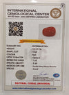 Natural Red Coral | Certified | Oval Cut Gemstone Summary No. IGCDKBAJ57884 image 2