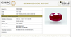 Natural Purplish Red Ruby | Certified Unheated | Oval Mixed Cut Report No. 9581D38696 image 1