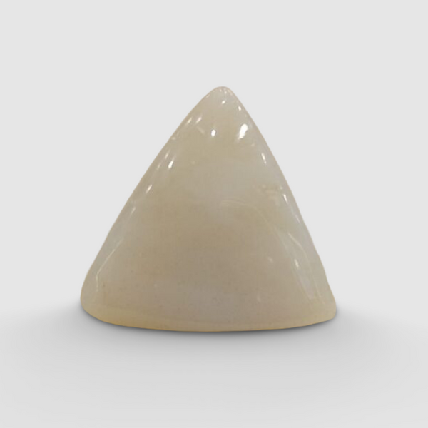 Natural White Opal 9.22Ratti| Triangular Cabochone| Certified No. IGCDKBAJ42919 image 0
