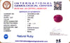 Natural Ruby | Oval Mix Cut | Deep Red Elegance | IGC Certified No.: IGCDKBAJ41395 image 2