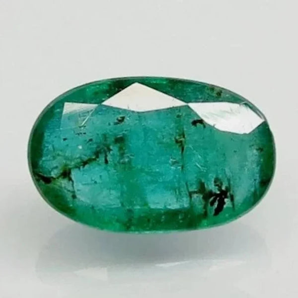Natural Emerald (Panna) oval mixed cut loose gemstone, report no. 6938D27087