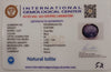 Natural Iolite| Govt. Lab Certified | Oval Mix |Blue withCertificate No.: IGCDKBAJ42123 image 2