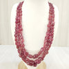 Natural Ruby Three Line Tumble Necklace: A Radiant Statement of Luxury image 4