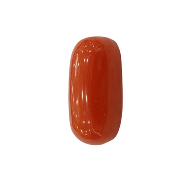 NaturalRed Coral | Certified| Oval CutGemstone Summary No. IGCDKBAJ44923 image 1