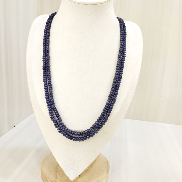 Natural Two Line Blue Sapphire Necklace: A Timeless Statement of Luxury image 3