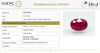 Natural Purplish Red Ruby | Certified Unheated | Oval Mixed Cut | 5.54 RT | Report No. 9581D38690 image 1