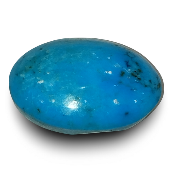 16.00 Ratti Natural Turquoise | Sea Blue | Oval | IGC Certified | Matrix Background Certification: IGC (IGCDKBAJ44717) image 1