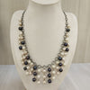 Natural pearl necklace with silver coated alloy – Tushar Gems