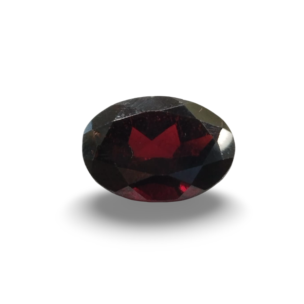 Natural Red Garnet oval mixed cut loose gemstone, SRT certified SRGTL30634