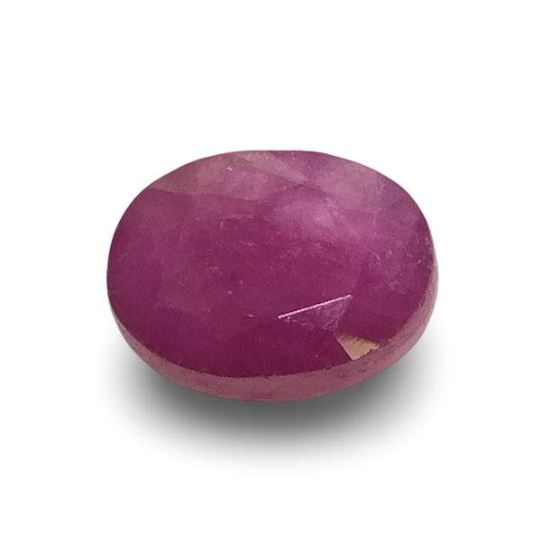 Natural deep red Ruby (Manik) oval mixed cut loose gemstone, IGC certified IGCDKBAJ41395