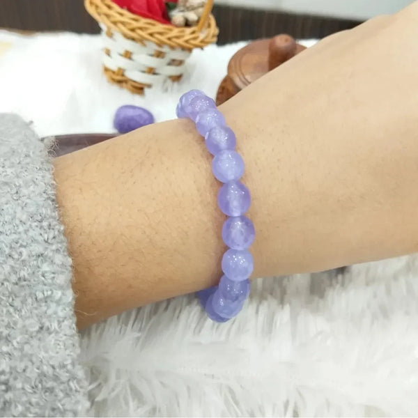 Purple aventurine bead bracelet for hope and comfort – Tushar Gems