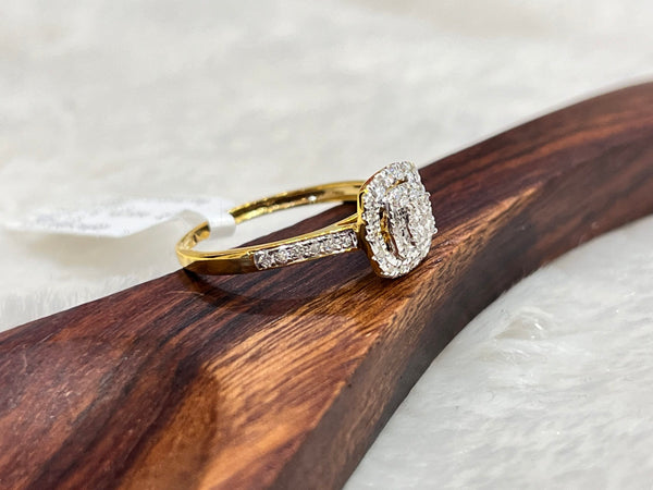 Kisna 14K Gold Natural Diamond Ring – 0.26 Ct of Elegance image 1