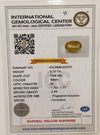 Natural Yellow Sapphire |Oval Mix Cut | IGC Certified No.: IGCDKBAJ53531 image 2