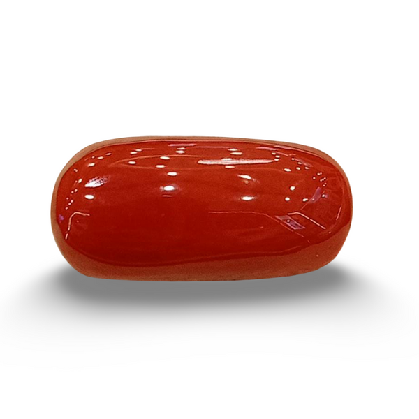 Natural Red Coral | Certified | Oval Cut Gemstone Summary No. IGCDKBAJ57878 image 0