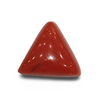 Natural Italian Red Coral | Certified Triangular Cabochon Moonga | Untreated Gemstone IGCDKBAJ42426 image 0