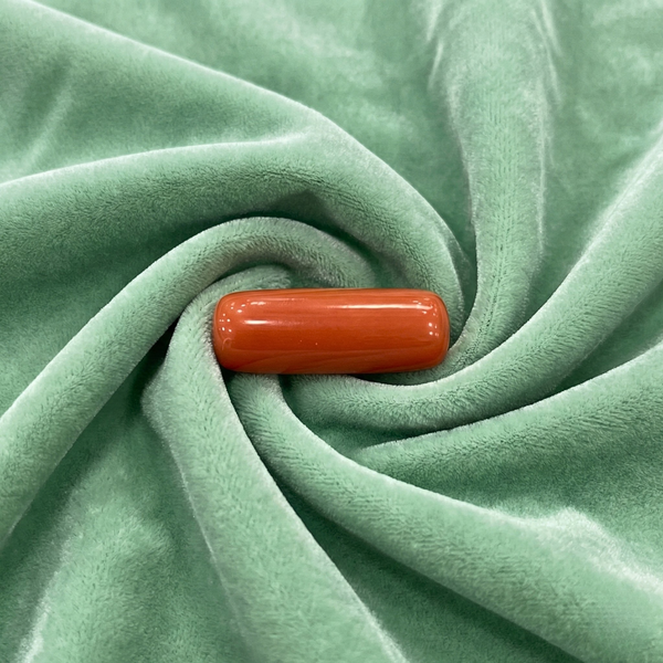 Natural Red Coral (Moonga) capsule shape gemstone – Tushar Gems