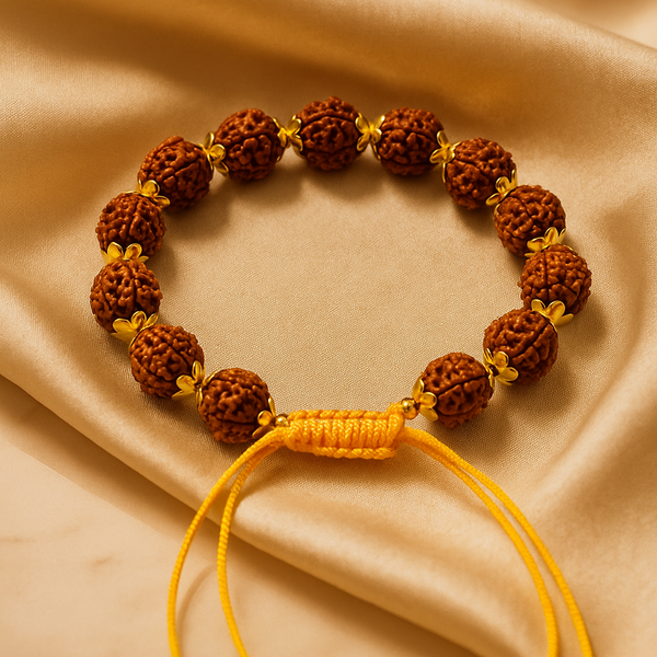 Ganesh Chaturthi Special – Tiger Eye & Rudraksha Bracelet image 1