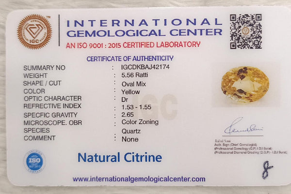 Natural Citrine: The Stone of Abundance and Optimism Summary No IGCDKBAJ42174 image 2