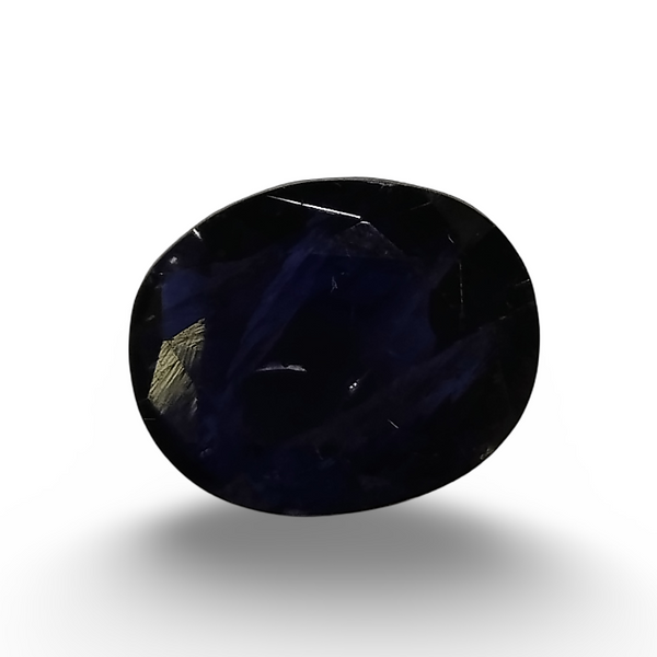 Natural Iolite (Kaka Neeli) oval mixed cut loose gemstone, IGC certified IGCDKBAJ42092