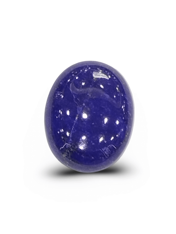 Natural Lapis Lazuli | Oval Cabochon | Deep Blue | Pyrite Sparkle | IGC Certified Certificate No.: IGCDKBAJ42485 image 0