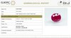 Natural Purplish Red Ruby | Certified Unheated | Oval Mixed Cut Report No. 9581D38683 image 1