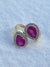Stunning Natural Pear Shape Ruby & Diamond Ring in 14K Gold image 0