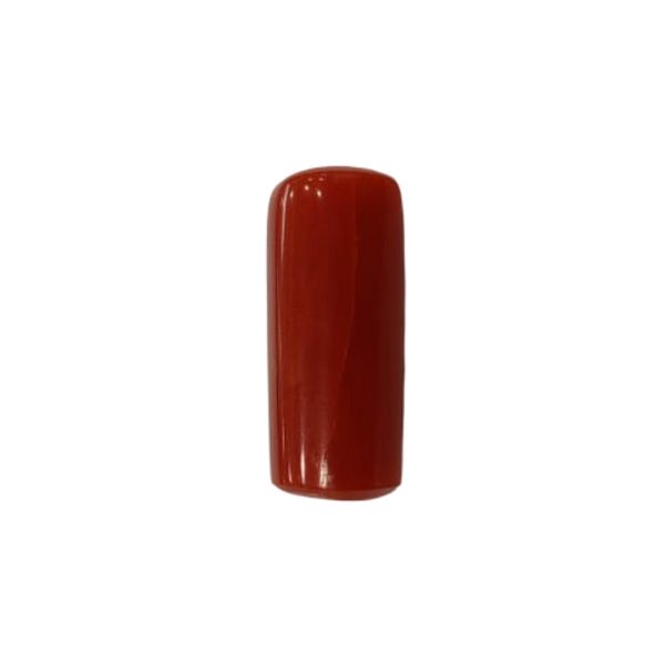 Natural Red Coral | Certified |Capsule Cut Gemstone Summary No. IGCDKBAJ44960 image 1