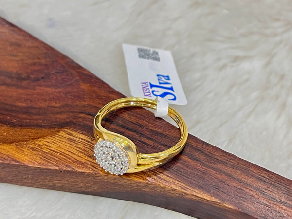 Kisna 14K Gold Natural Diamond Ring – 0.22 Ct of Elegance image 2