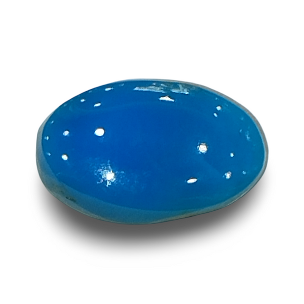Natural Turquoise | Certified Oval Cabochon β Sea BlueCertificate No.: IGCDKBAJ44706 image 1