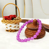 Purple crystal bead bracelet for calm mind and success – Tushar Gems
