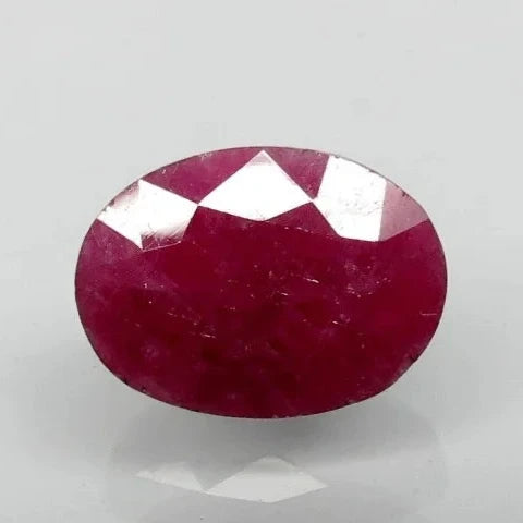Natural Purplish Red Ruby | Certified Unheated | Oval Mixed Cut Report No. 9498D38415 image 0