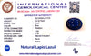Natural Lapis Lazuli | Certified Oval Cut | Deep Blue with Natural Inclusions Certificate No.: IGCDKBAJ47476 image 2