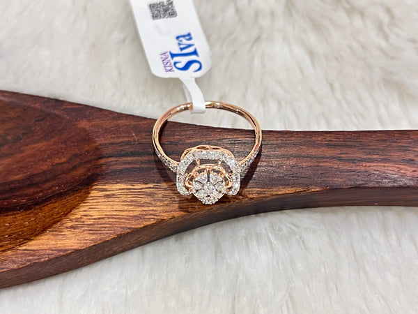 Kisna 14K Gold Natural Diamond Ring – 0.38 Ct Sparkling Beauty image 2