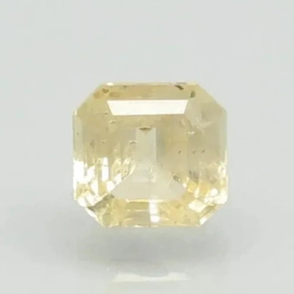 Natural Yellow Sapphire (Pukhraj) square mixed cut loose gemstone, report no. 6626D25561