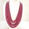 NaturalRuby Nine Line Beaded Necklace: A Symbol of Elegance and Passion image 4