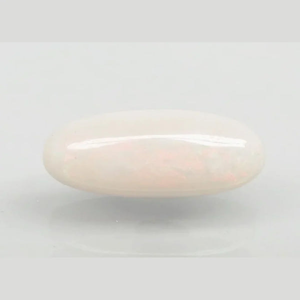 Natural Fire Opal 5.95 ratti oval cabochon loose gemstone, Govt. lab report no. 6699D25929
