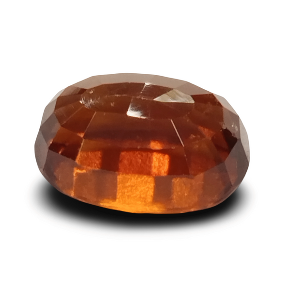 Natural Hessonite Garnet | Oval Mix Cut | Brownish Orange Certificate No.: IGCDKBAJ42705 image 1