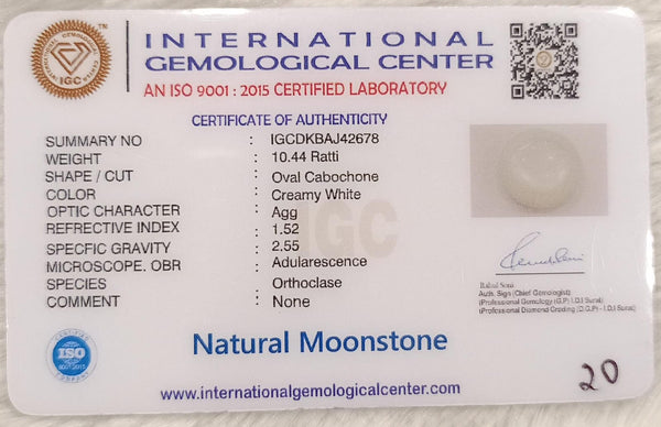 Natural Moonstone: A Gem of Serenity and Enlightenment Summary No IGCDKBAJ42678 image 2