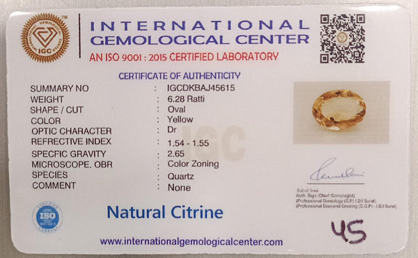 Natural Citrine: The Stone of Abundance and Optimism Summary No IGCDKBAJ45615 image 2