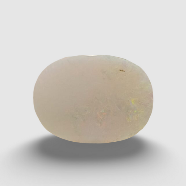Natural White Opal 5.50Ratti| Oval Cabochone| Certified No. IGCDKBAJ43016 image 0
