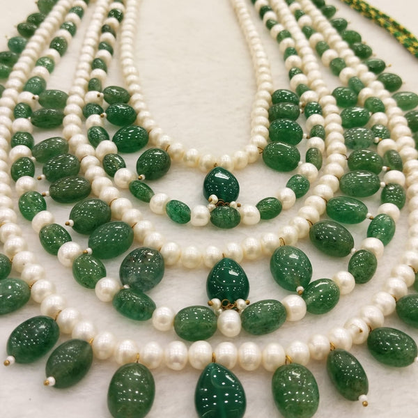 Emerald-Pearl Necklace: A Timeless Union of Elegance and Luxury-G.STB03 image 1