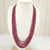 Natural ruby four line bead necklace – Tushar Gems