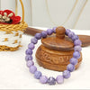Natural lepidolite bead bracelet for stress relief – Tushar Gems